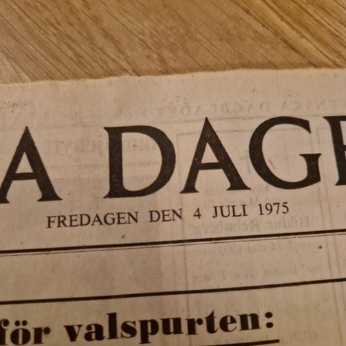 Svenska Dagbladet 4 juli 1975