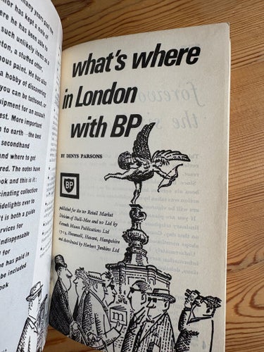 What's Where in London with BP by Denys Parsons, 1967, engelska english