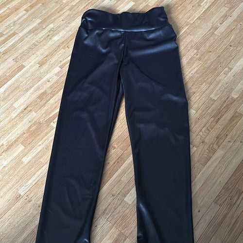 Svarta tajts glasigt tyg stretch S