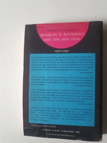 Franklin D. Roosevelt and The New Deal: 1932-1940 av William E. Leuchtenburg