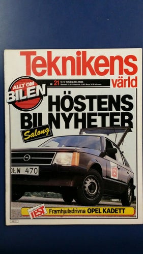Teknikens Värld nr 21 1979: Opel Kadett 1,2 S, Daimler 1950, beg VW Passat