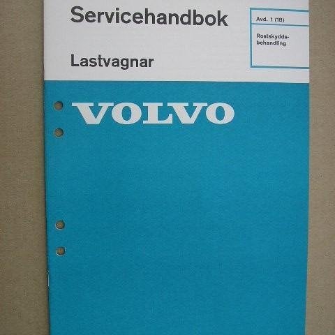 VOLVO Verkstadshandbok Lastbil Rostskyddsbehandling