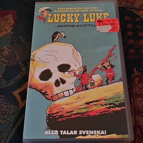 Lucky Luke - Apache Klyftan VHS Svenskt Tal