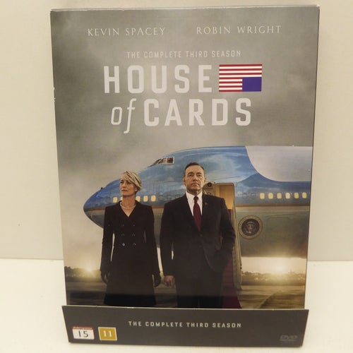 House of Cards Säsong 3 - Region 2, DVD-box, Svensk text, Fint skick