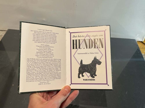 Det bästa som sagts om hunden - citat konst minibok - söt bok 1997