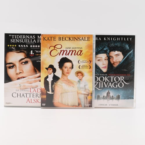 The Greatest Love Stories Doktor Zjivago Emma Lady Chatterleys Svensk Text DVD