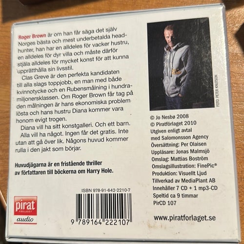 4 st Jo Nesbø Ljudböcker - Sonen, Törst, Huvudjägarna, Frälsaren
