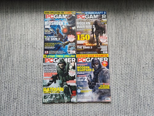 Fyra nummer av Svenska PC Gamer från 2009