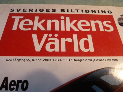 TEKNIKENS VÄRLD, 10/04 2003, NR 8,