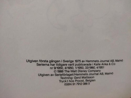 Walt Disney's Kalle Anka Kalle Ankas bästisar 3. Very Good