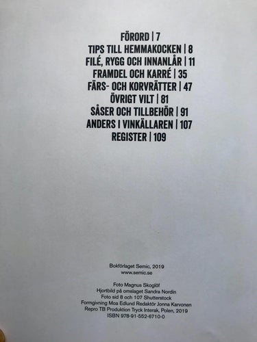 LAGA VILT bästa recepten med hjort, vildsvin och älg Anders Levén 2019