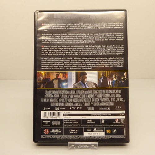 21 Bridges - Region 2, DVD-film, Svensk text, Fint skick