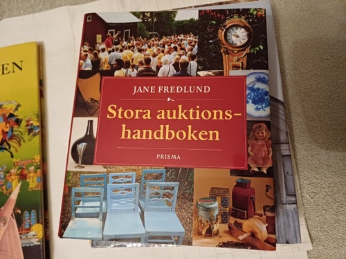 Stora auktionshandboken av Jane Fredlund oläst oanvänd