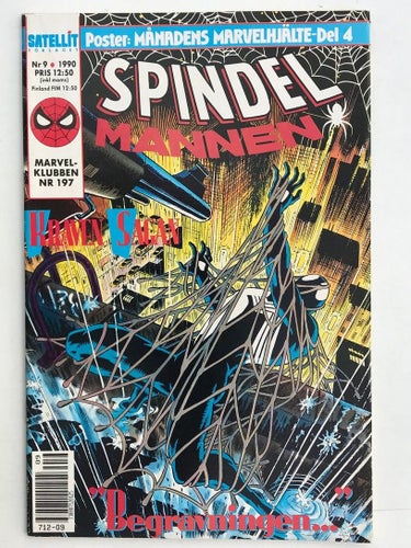 Spindelmannen - 1990:9. FN-VF med poster