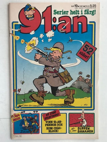 91:an - 1981: 19 FN-VF med omslagsflik