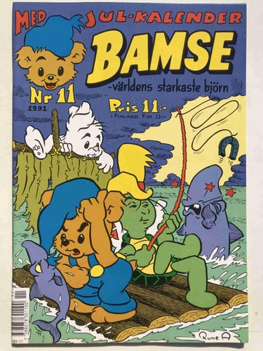 Bamse - 1991:11 Oläst! Med kalender och pren.kupong