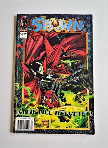 SPAWN 1998 nr 3 VF Toppex IMAGE COMICS ALBUM SUPERHJÄLTAR SKRÄCK GORE REA
