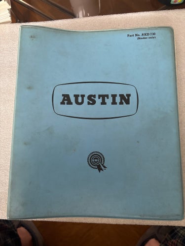 The Austin A35 (Saloon and Countryman) Service Parts List, Fourth Edition