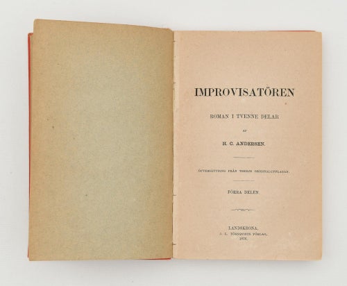 Improvisatören. D1 / Andersen, H. C.
