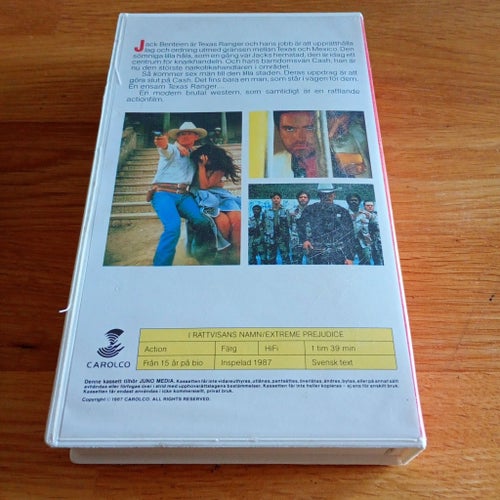 I rättvisans namn - Extreme Prejudice VHS,UTGÅTT! Toppskick!