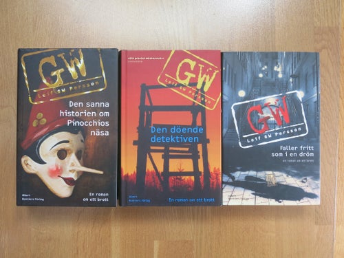 Leif GW Persson - 3 böcker .