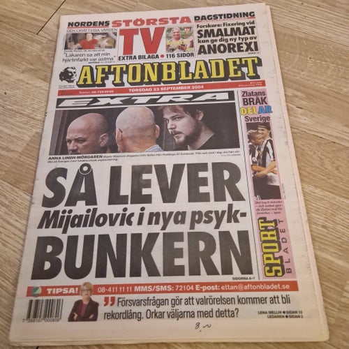 Aftonbladet tidning från 2004