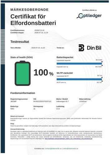 Volkswagen ID.7 GTX Tourer GTX/Drag/1800 kg släpvagnsvikt/Panorama