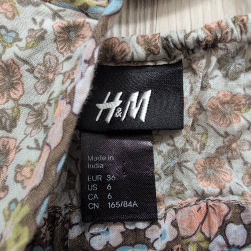 H&M flerfärgad klänning, storlek 36
