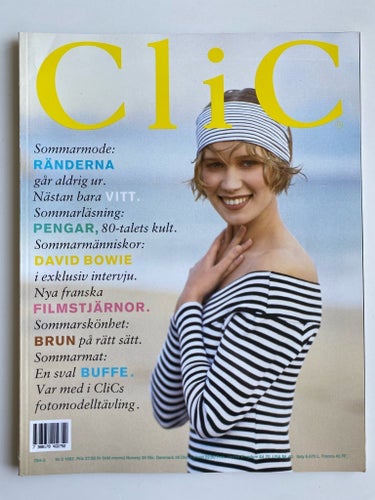 CliC Nr 3 1987 – David Bowie exklusiv intervju – Tom Cruise – Peter Stormare