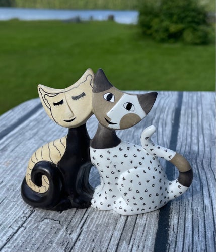 Goebelkatter Romolo och Celeste, design Rosina Wachtmeister