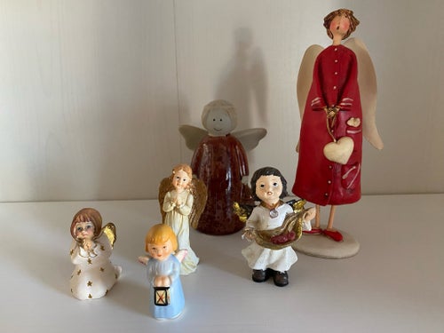 Änglar figurer, sex stycken