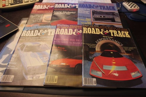 Tidningen Road & Track - 6 nummer från årgången 1982