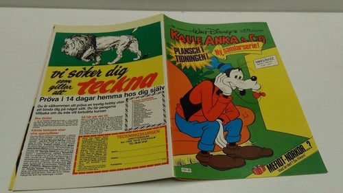 Kalle Anka 1982 nr 36 + Plansch Teton Lakota, Rain in the face + Hövdingar Sioux