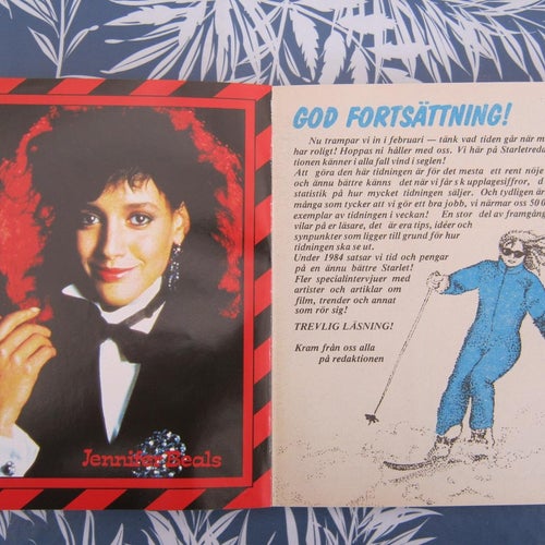 Starlet Nr:5-1984(Idolbild på Jennifer Beals, Bengt Fjällberg)