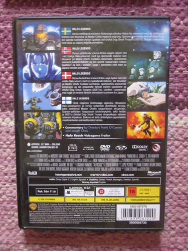 Halo Legends DVD Fint skick!