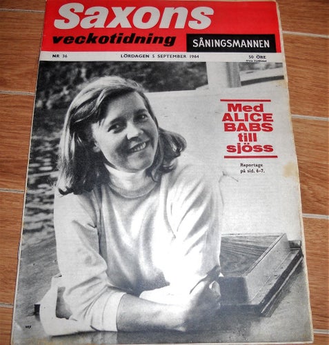 Saxons nr36 1964 Alice Babs, OS Tokyo, The Beatles