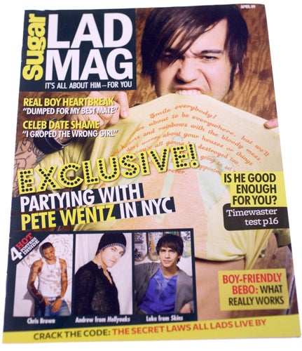 Sugar Lad Mag-April 2009-Pete Wentz front cover-NEW-English edition-Weight 44g