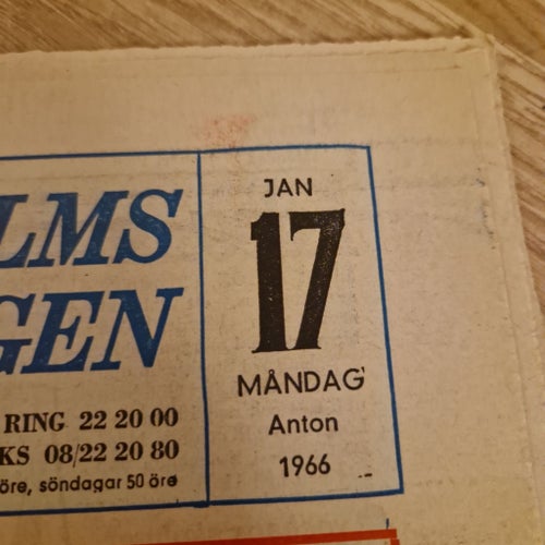 Stockholms-Tidningen från 1966