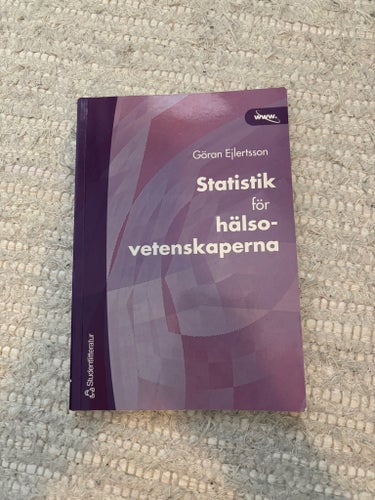 Statistik för hälsovetenskaperna av Göran Ejlertsson, 2003