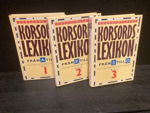 Korsordslexikon Från A Till Ö av Lennart Nilsson, 1998