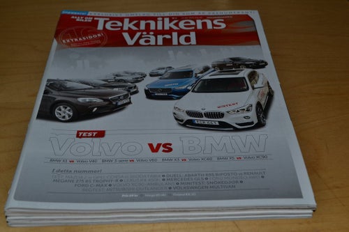 TEKNIKENS VÄRLD NR 2 2016. ABARTH 695 , BMW X5 30d ,M.FL.