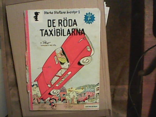 Starke Staffans äventyr 1 De röda taxibilarna 1973 album 1:a upplaga