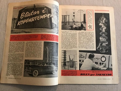 TEKNIK FÖR ALLA NR 9 1956 BLIXTAR CHALMERS GÖTEBORG,BIL TILL MÅNEN,TÅG,BÅT PLAST