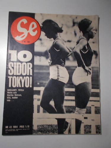 SE Nr 42 1964 Tokyo-OS Carita & Ulla Osmonen Bandhagen Harlem N.Y. reportage