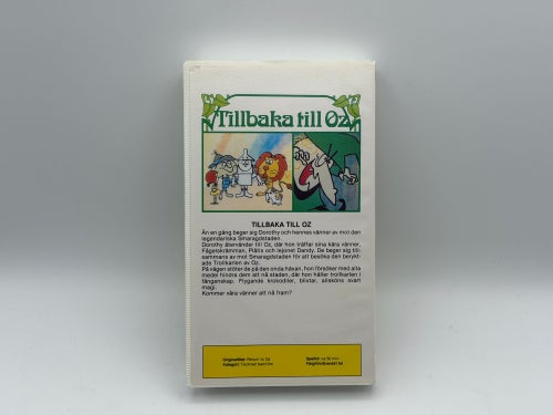 Tillbaka till Oz - VHS