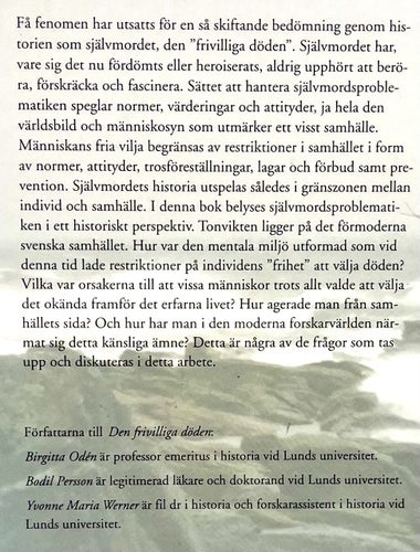 Den frivilliga döden – Odén, Persson, Werner