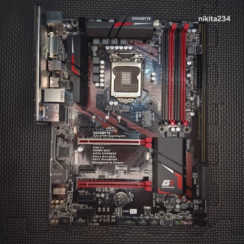 Gigabyte GA-Z170-Gaming K3 (LGA 1151) – Moderkort i fint skick + I/O Shield