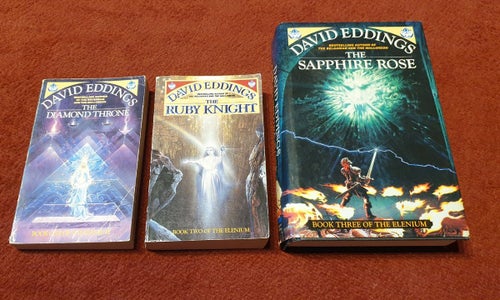 The Elenium 1-3 KOMPLETT – David Eddings – Klassisk Fantasy! Orginalspråket.