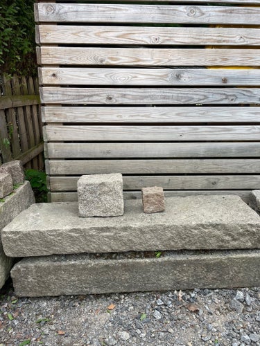 Trappsteg 6 st, Gatstenar 125 st