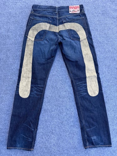 EVISU EU-ED Jeans – Storlek 31 – Klassisk Daicock – 100% Bomull